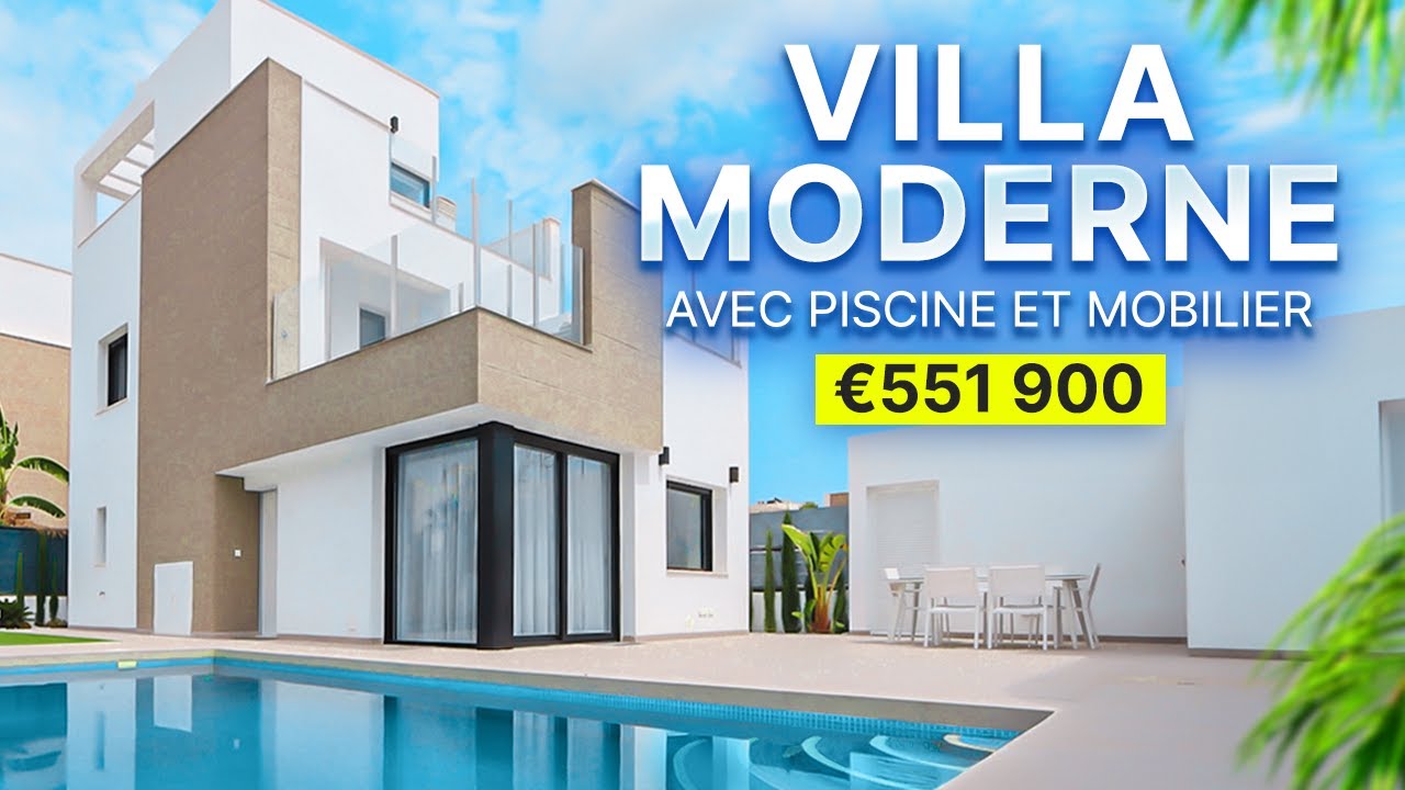 Immobilier en Espagne. Villa moderne avec piscine et mobilier | 551 900