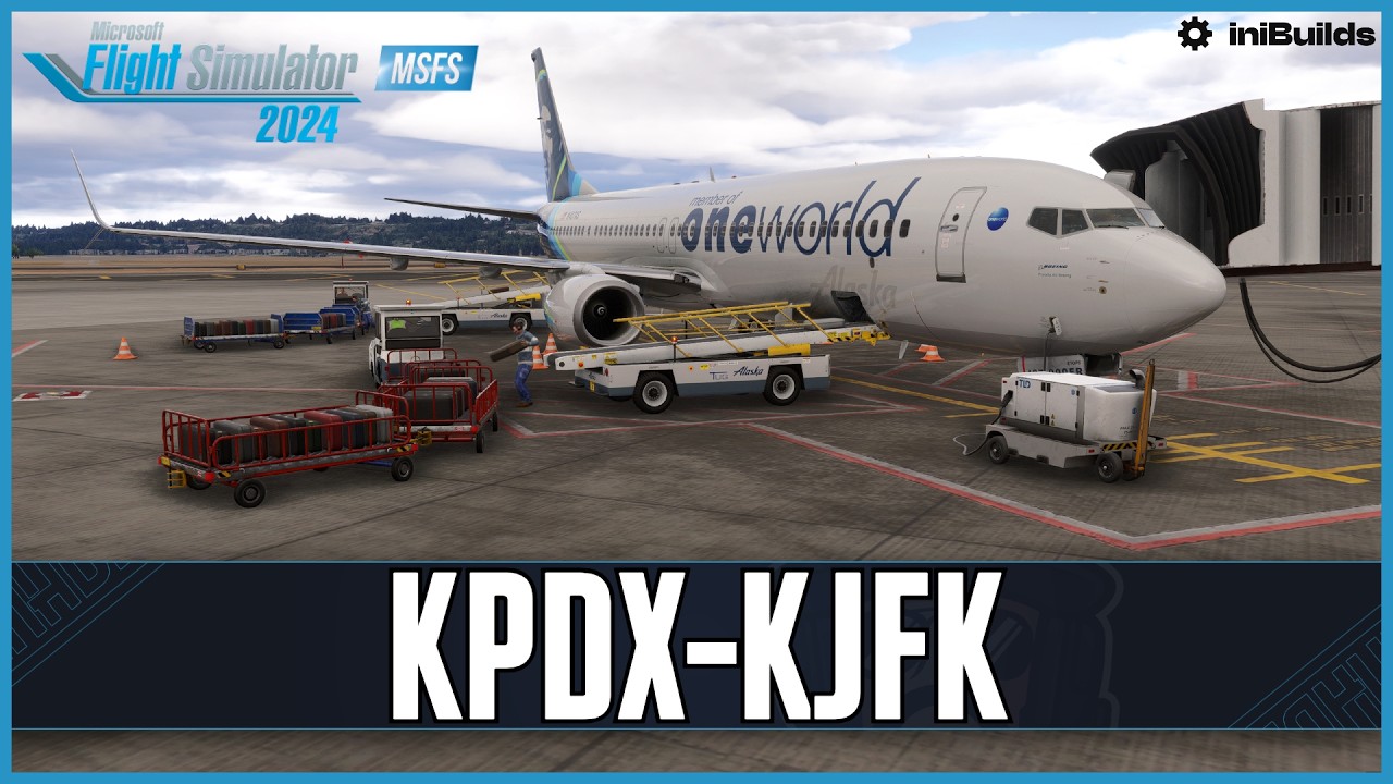 PMDG 737-900ER + Boris Sounds | Real World Alaska OPS | Portland - iniBuilds JFK | VATSIM