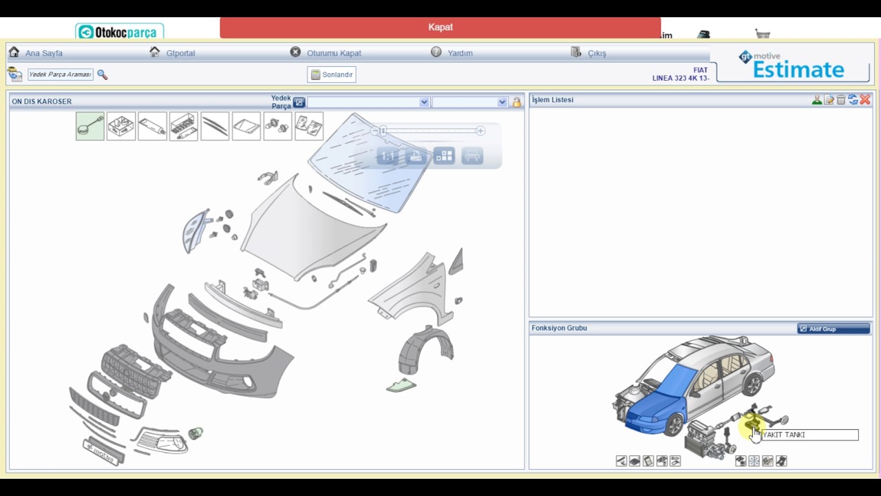 Otoko&ccedil;par&ccedil;a.com Şasi Numarasından Grafik Kataloğa Bağlan &Ouml;zet
