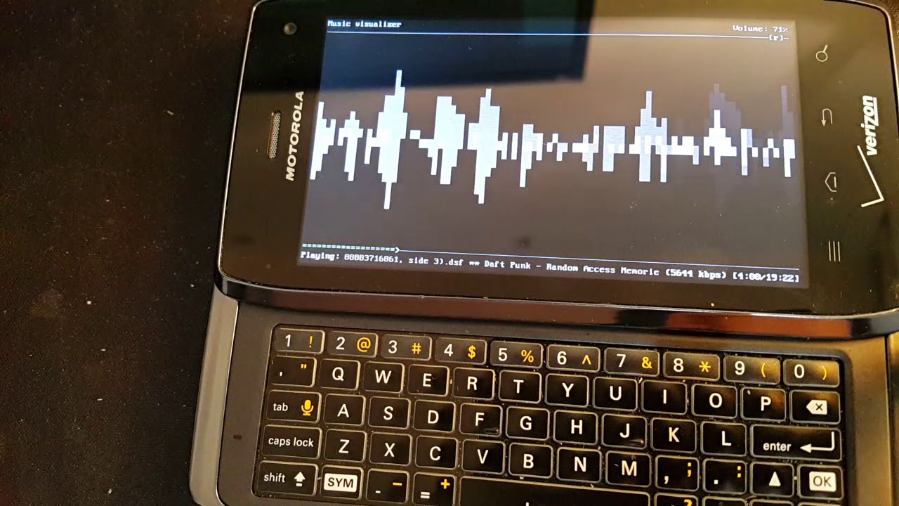 motorola droid 4 dsd64/128 performance