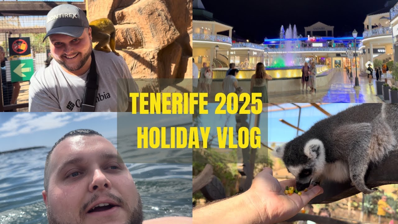 TENERIFE HOLIDAY 25 VLOG | MONKEY PARK | LAS AMERICAS | PLAYA DEL CAMISON | BAHIA PRINCIPE SUNLIGHT 