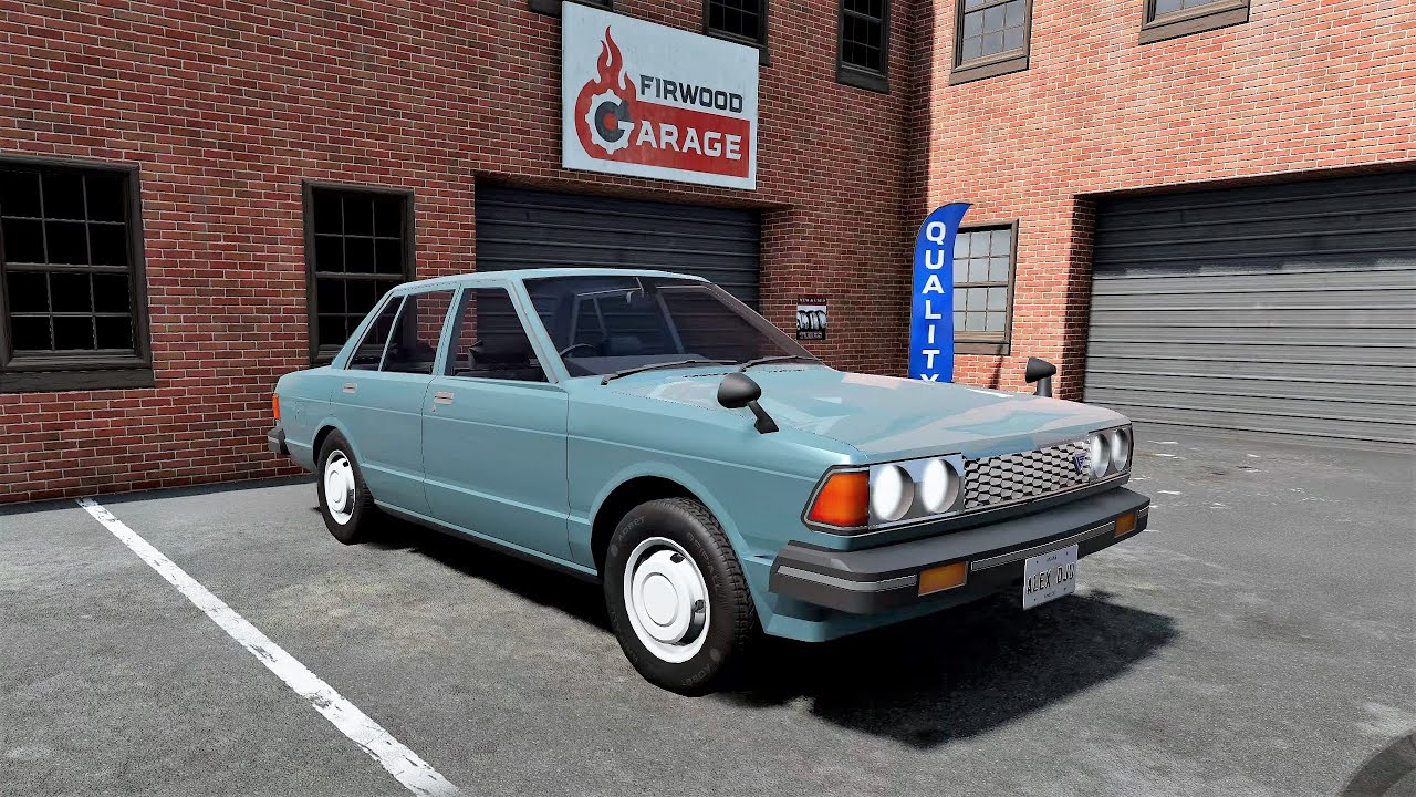 BeamNG.drive - Nissan Bluebird Sedan 910 1982 - Car Show Test Drive Crash .