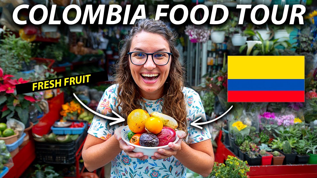 First time trying COLOMBIAN FOOD | Tamal, Ajiaco, Arequipe, and Tejo! | Bogota