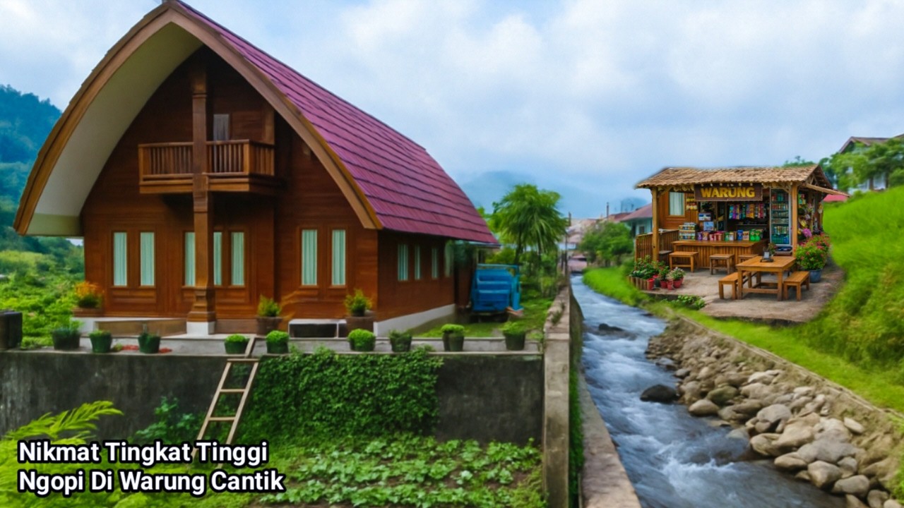 TERCANTIK DARI ALAM 🤩 TEMPAT NGOPI PALING SYAHDU DEKAT VILA MEGAH DI PEDESAAN JAWA BARAT