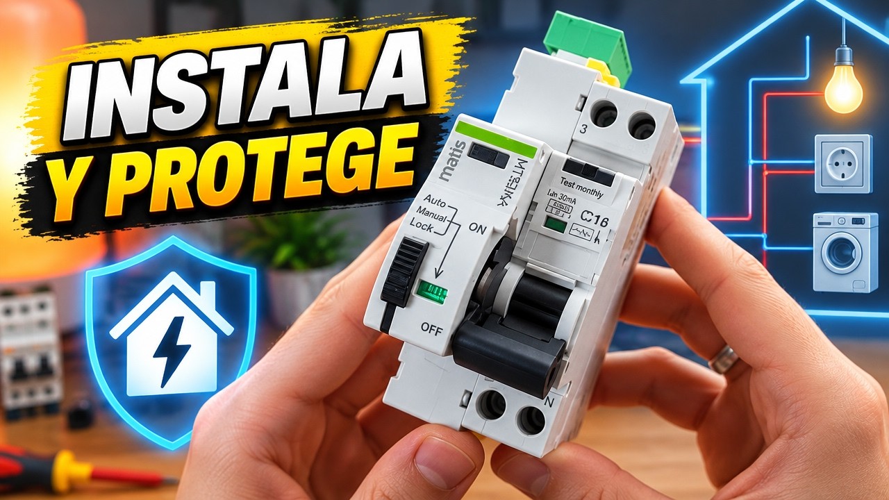 Perfecto para Cuadros Eléctricos! Interruptor Magnetotérmico Diferencial Auto-Rearmable⚡