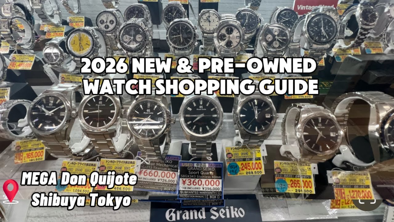 Rolex, Grand Seiko, Omega & more! 2026 MEGA Don Quijote New & Pre-owned Watch Guide