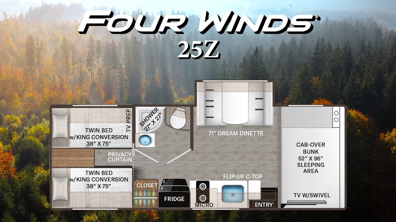 2025 Four Winds 25Z | Twin To King | Small Class C | RV Review