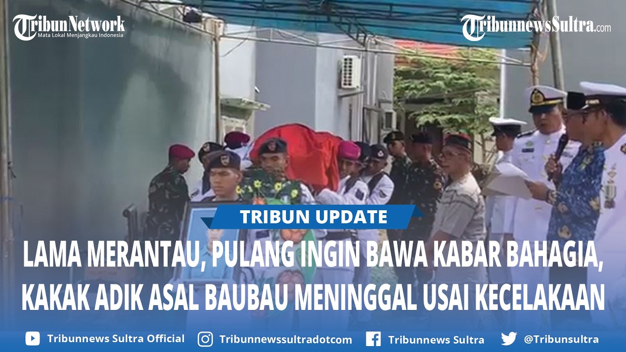 Lama Merantau, Kakak Adik Asal Baubau Meninggal Usai Kecelakaan Tunggal Perjalanan Pulang di Konsel
