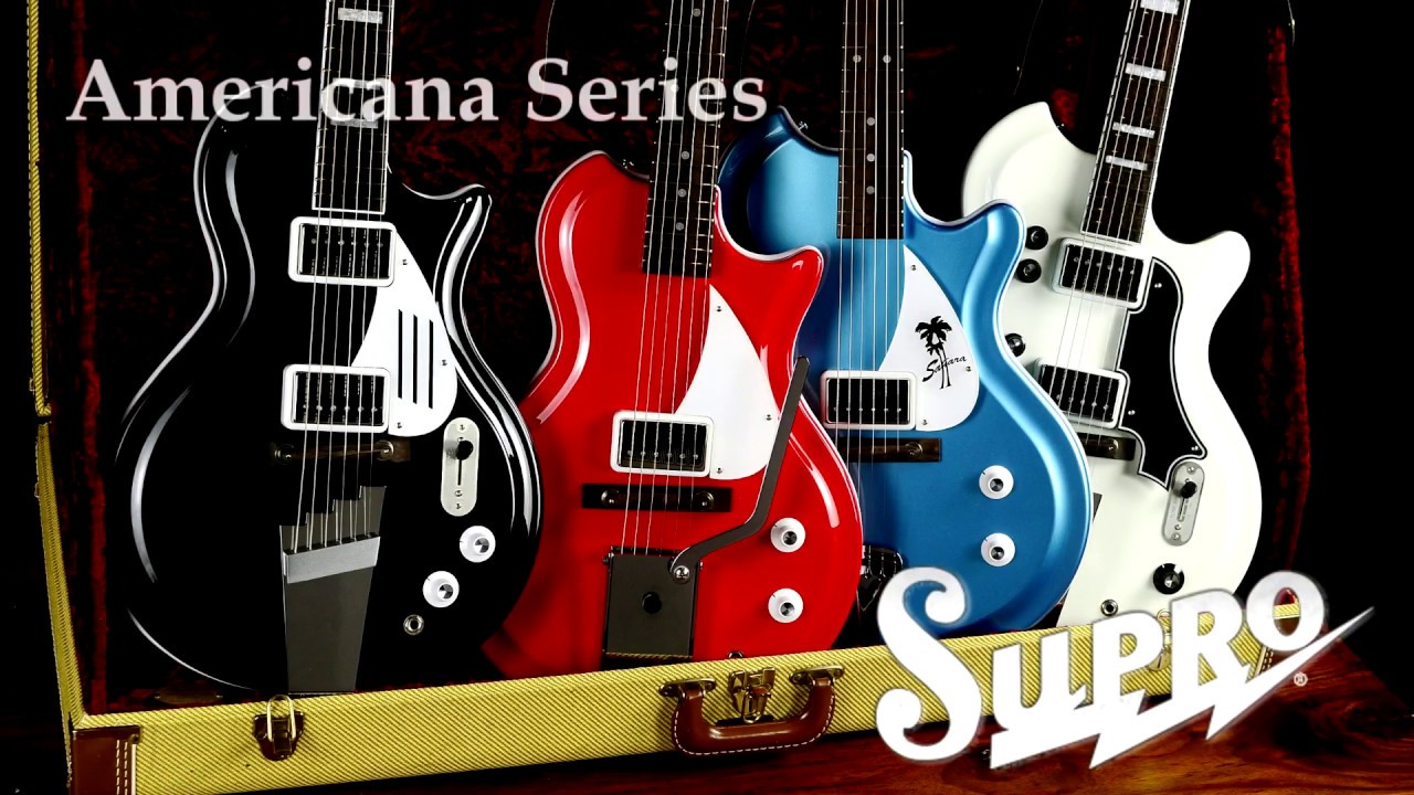 Supro Americana Series Guitars Demo by Andy Martin - Sahara, Black Holiday, Belmont, Martinique
