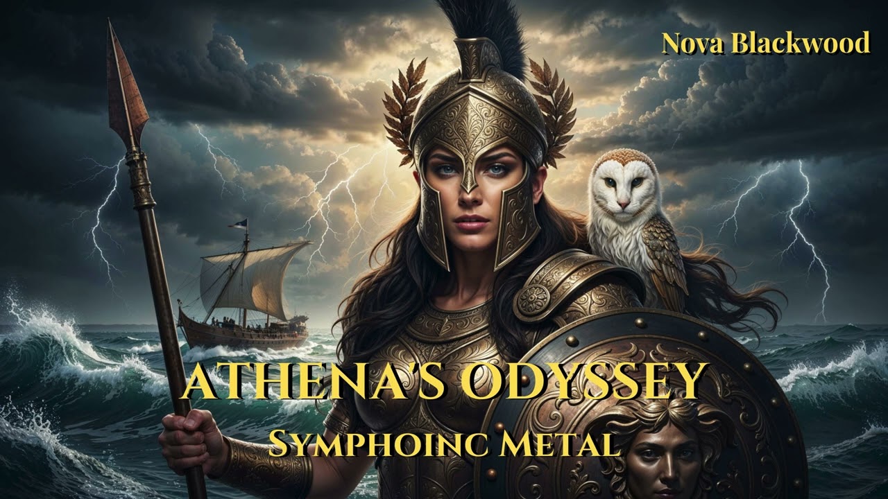 ATHENA'S ODYSSEY | Epic Hard Rock Metal | The Goddess Who Guided a Hero Home | Nova Blackwood