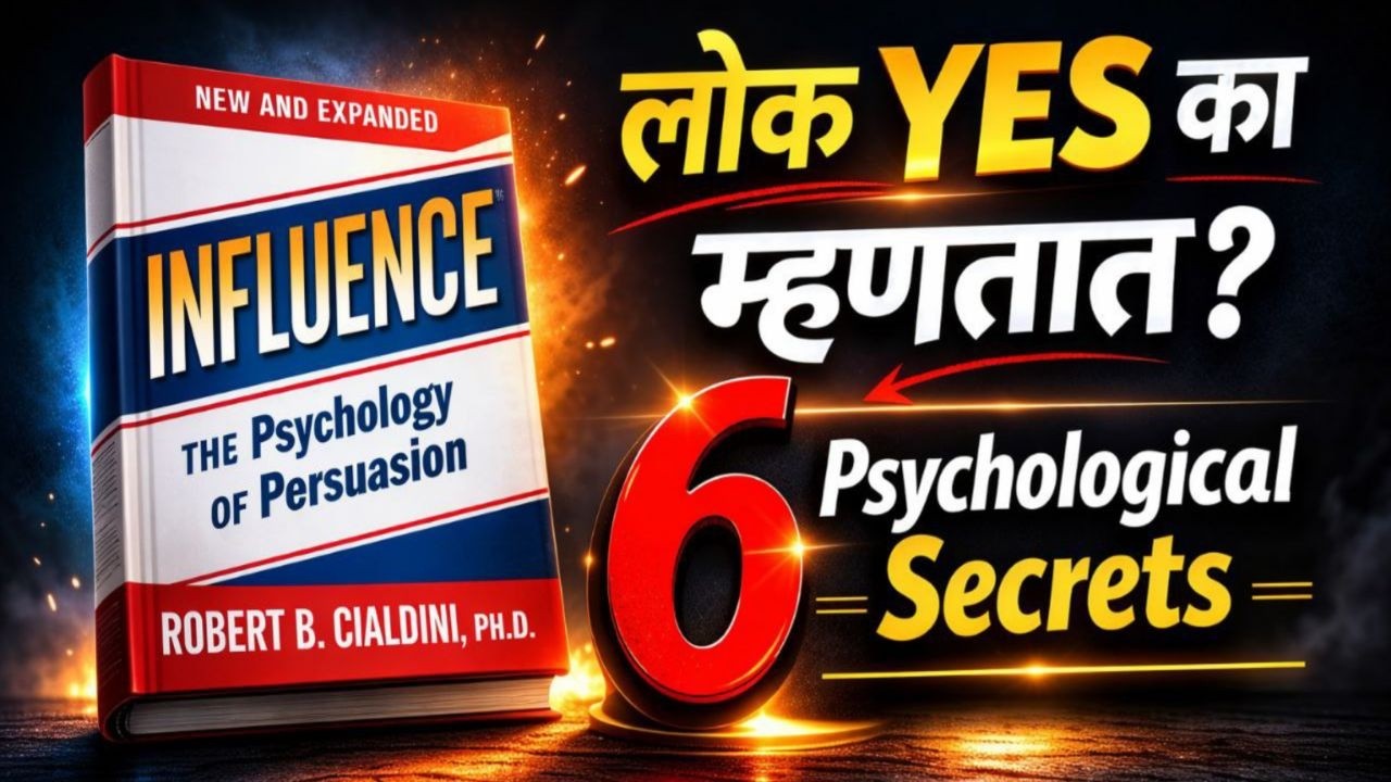 Influence Book Summary Marathi | 6 Principles of Persuasion | Robert Cialdini