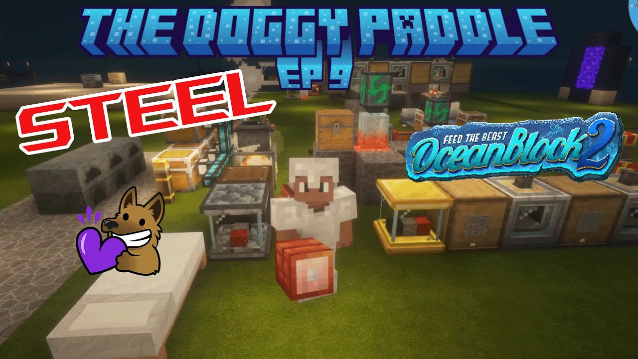 Immersive Engineering & Finally Steel! | OceanBlock 2 | Ep. 9 - The Doggy Paddle