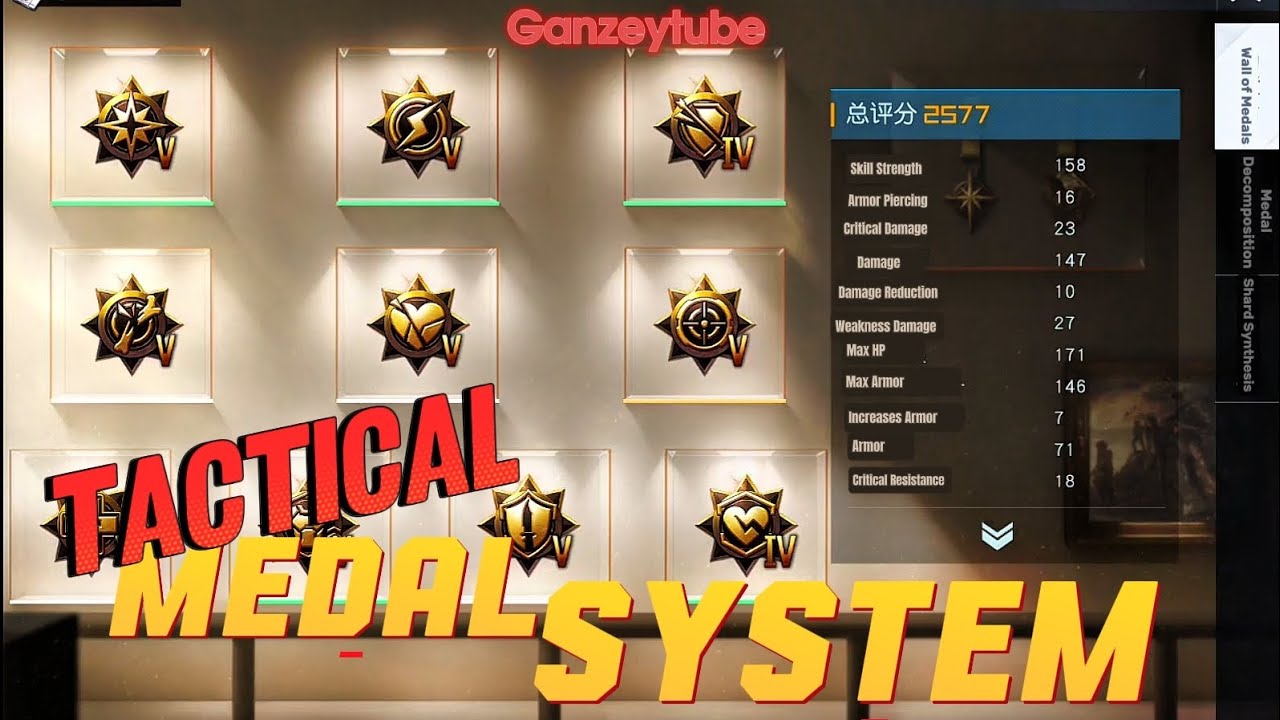 UNDAWN TACTICAL MEDAL SYSTEM DETAILS, COMING SOON 