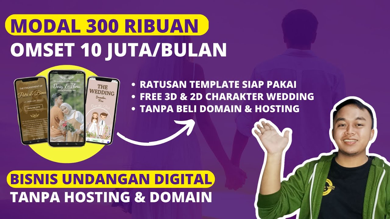 10 Juta/Bulan Dari Bisnis Undangan Digital Pernikahan - Bisnis Modal Kecil 2024 - Levidio Wedding 3