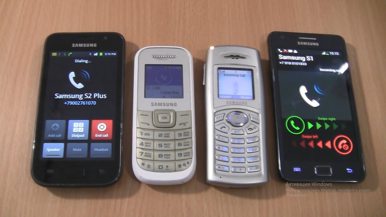 Samsung Galaxy S1+S2 Plus+C100+1200M Incoming call & Outgoing call at the Same Time