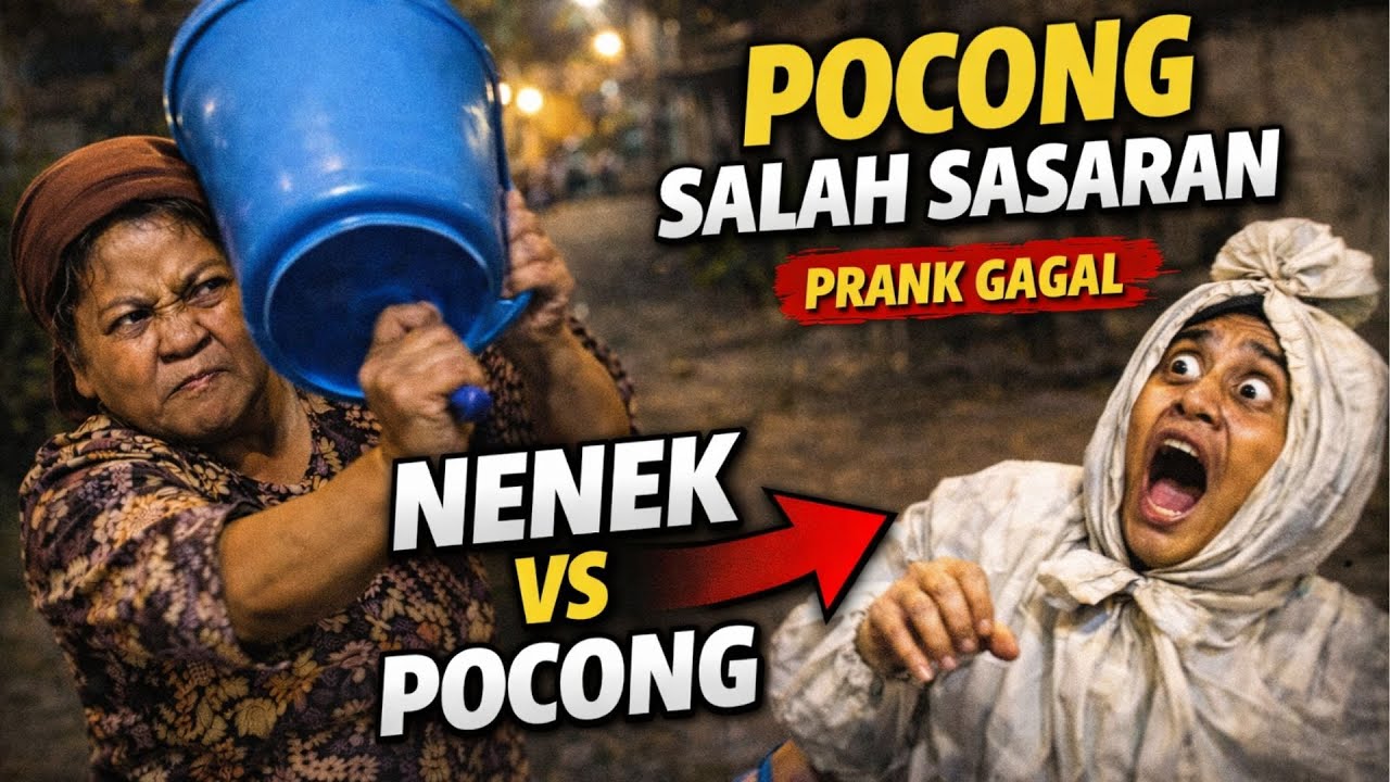 👻🇮🇩 Funny Indonesian Ghost Prank | Pocong vs Old Lady With Bucket 😂