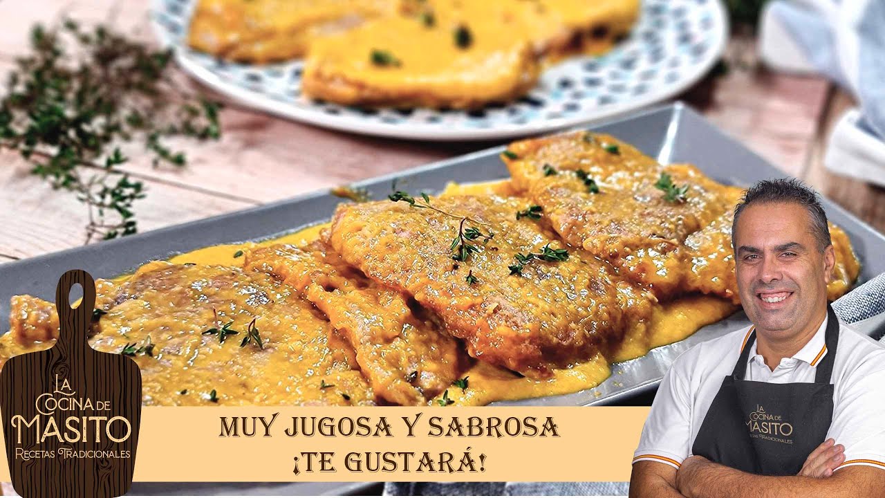 Presa ibérica en salsa, es super jugosa y tiene un sabor increíble