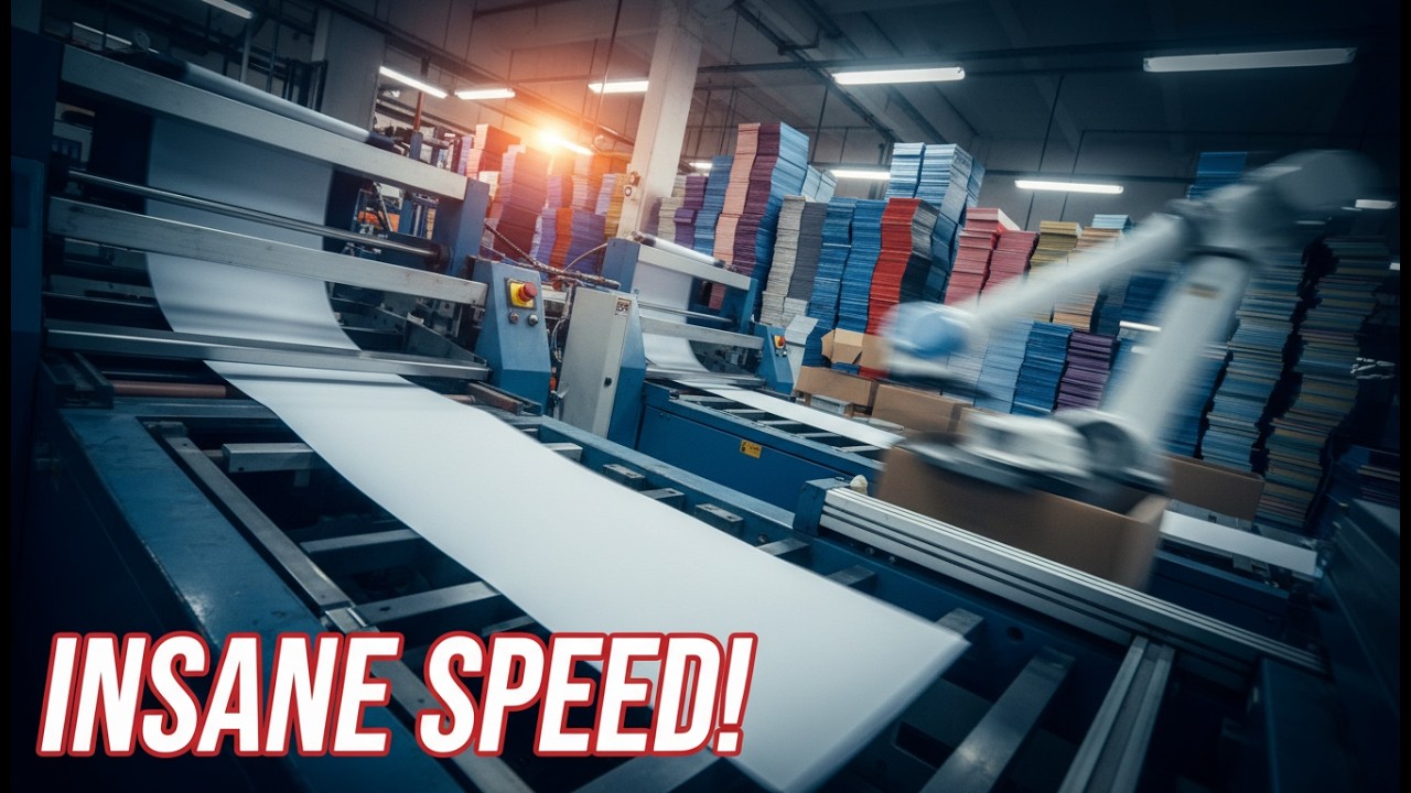 How School Notebooks Are Made at Insane Speed | Inside a Mega Factory