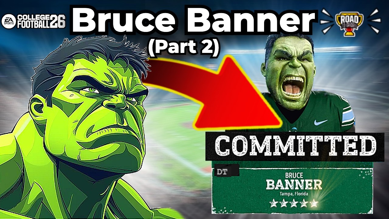 The Incredible Hulk TRANSFERS in College Football 26! (Road to Glory)