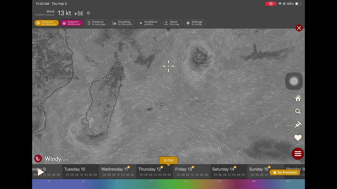 Cyclone Gezani might have the lowest pressure [idk]
