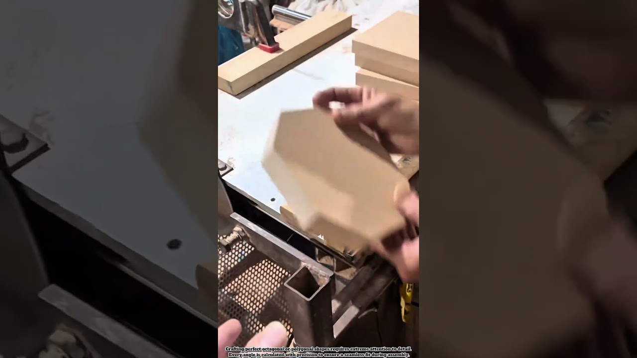 How to Cut Perfect Polygon Shapes in Wood. #Construction #Tools #Technology #Woodworking #Machine
