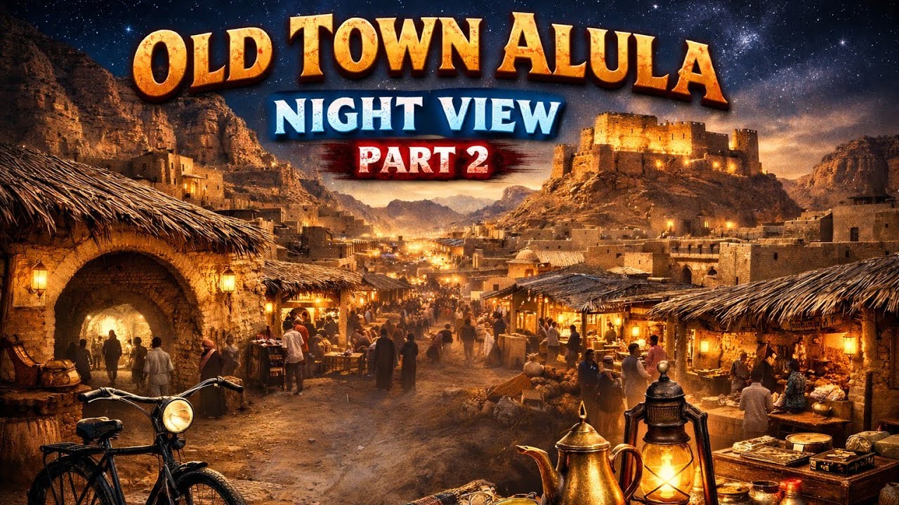 Old Town AlUla Night Walk 🌙✨2000+ Years of History & Mystery 🏛️ | Part 2 🇸🇦