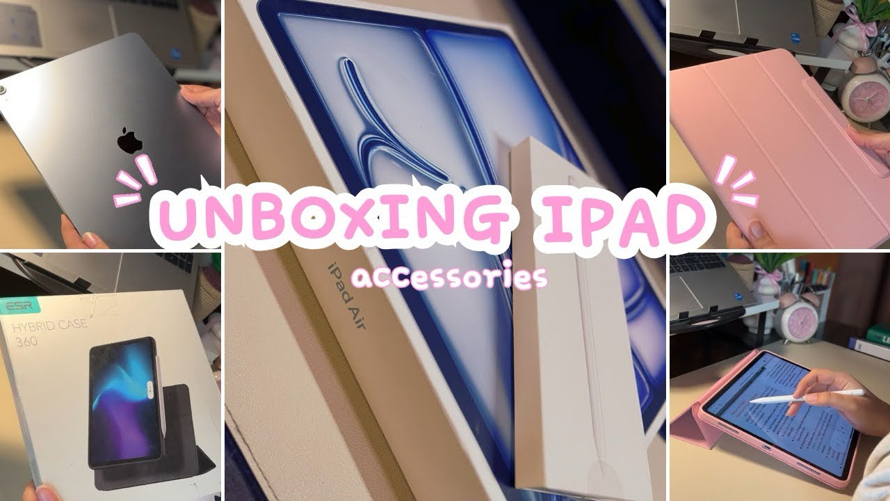 My iPad Air 13inch M3 Study Setup + ESR Case | Productivity & Aesthetic Vibes 🤍✨
