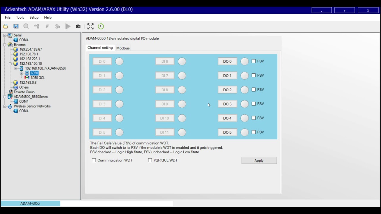 ADVANTECH ADAM Utility