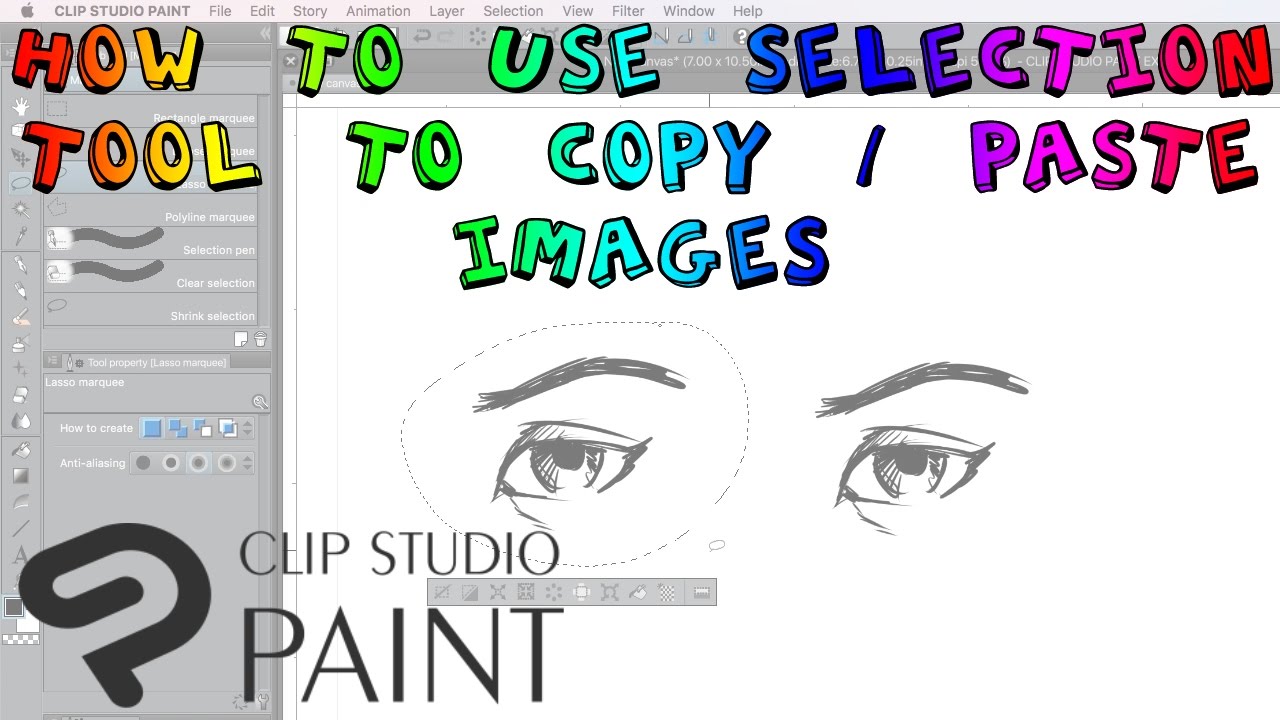 How to Use the Selection Tool | Clip Studio Paint