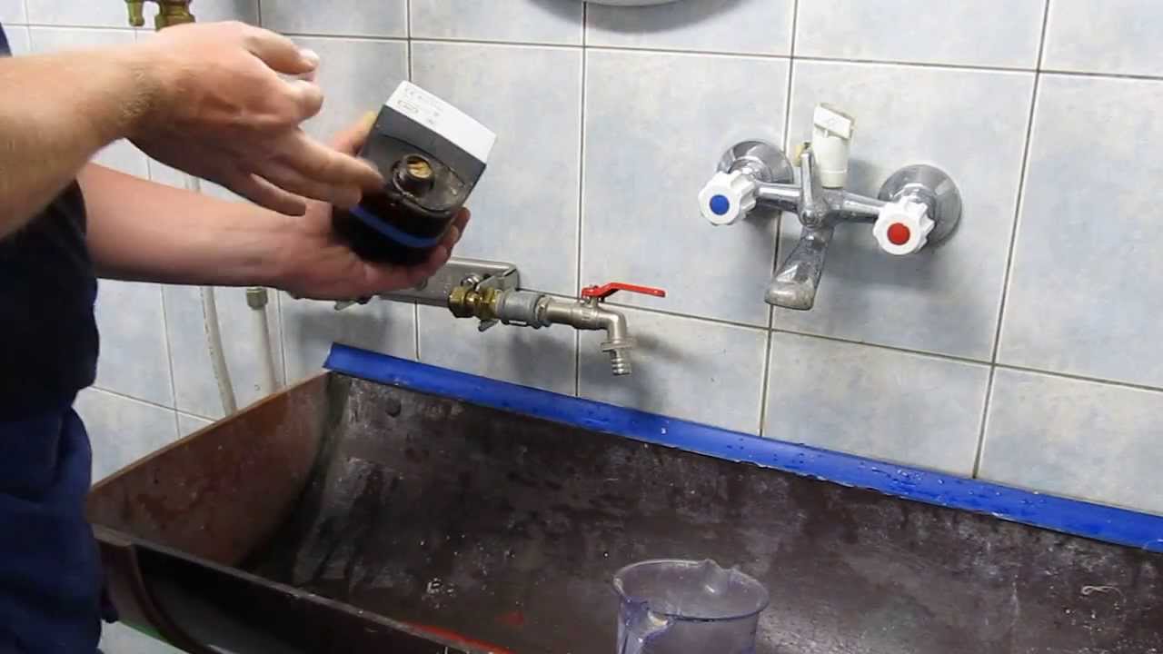 wodomierz elektroniczny Sensus iPerl test z piaskiem