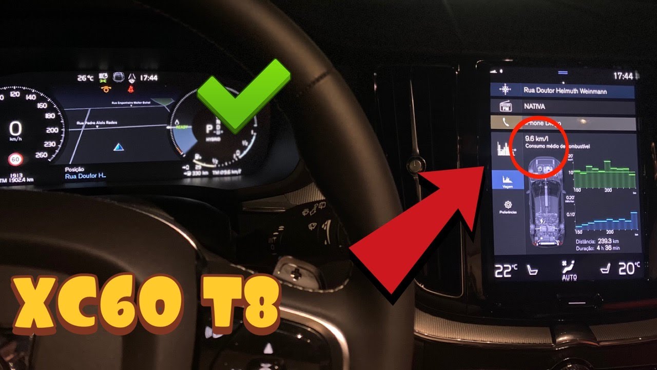 VOLVO XC60 T8 2020 *Recarreguei a bateria do motor elétrico em viagem. Consome muito?*