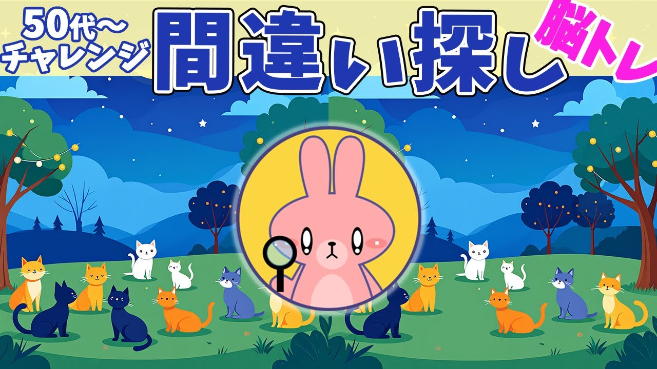 脳トレーニング　間違い探し　vol.1