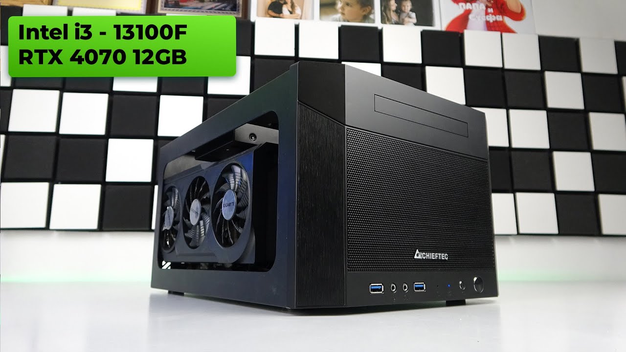 Intel i3   13100F + RTX 4070 👽 Mini PC Build for 2024