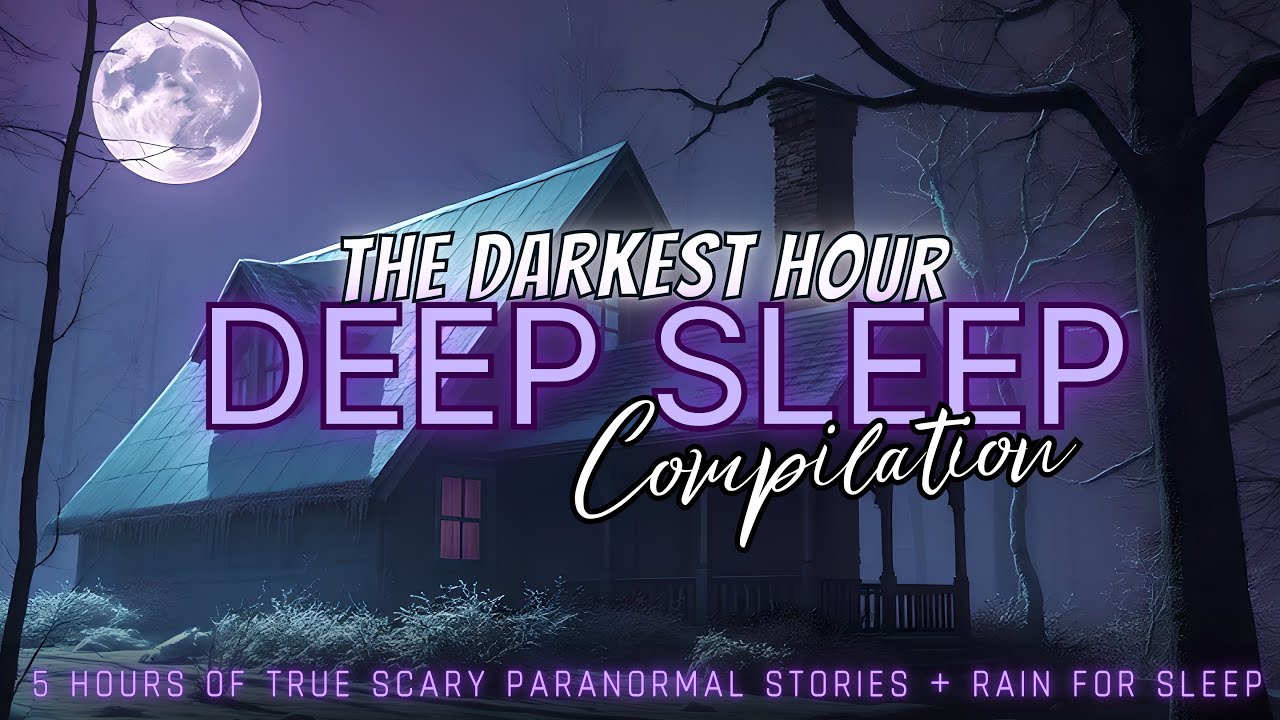 5 Hours of TRUE Scary Paranormal Stories + rain for sleep 😴 NO ADS, dark screen
