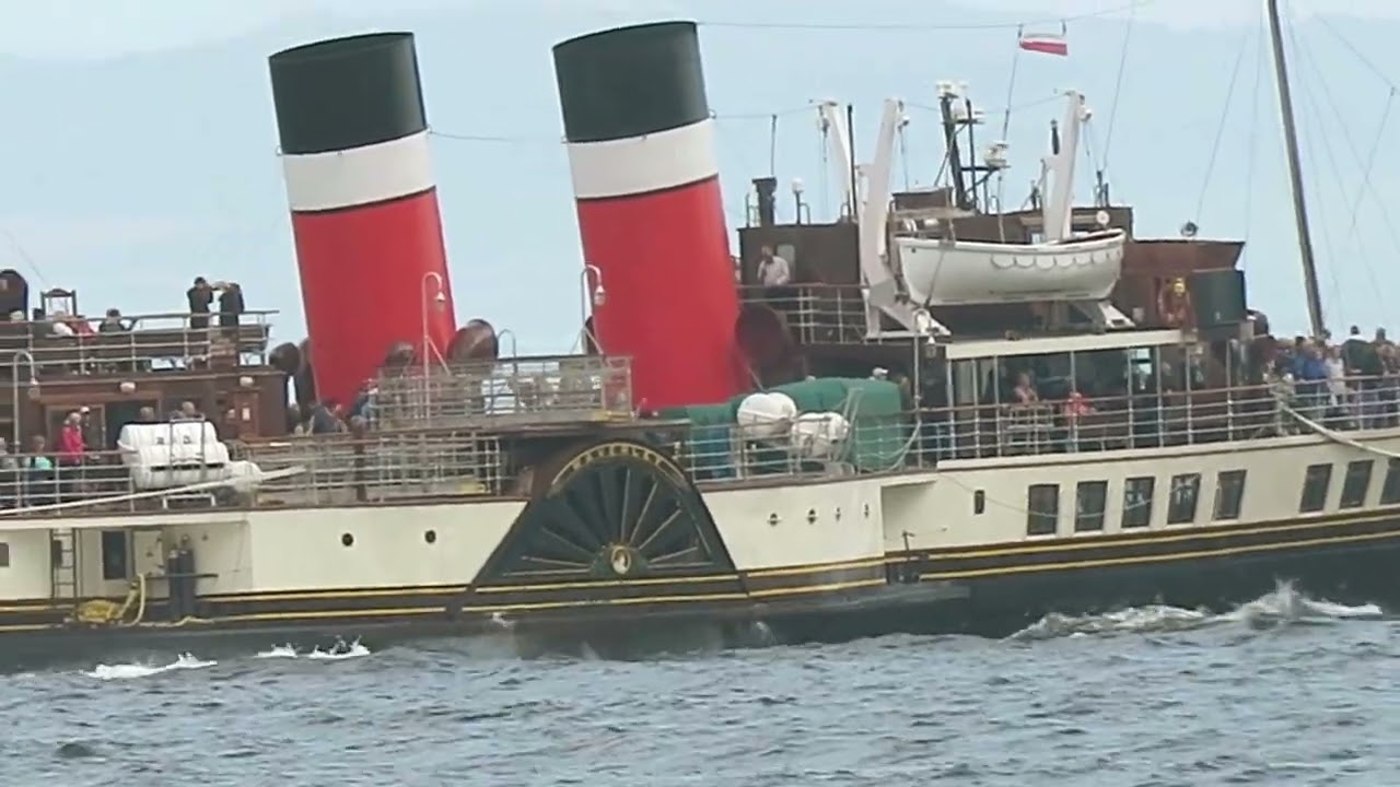 Waverley paddle steamer at Whiting Bay and Lamlash, Arran@davetheraverovingtherock