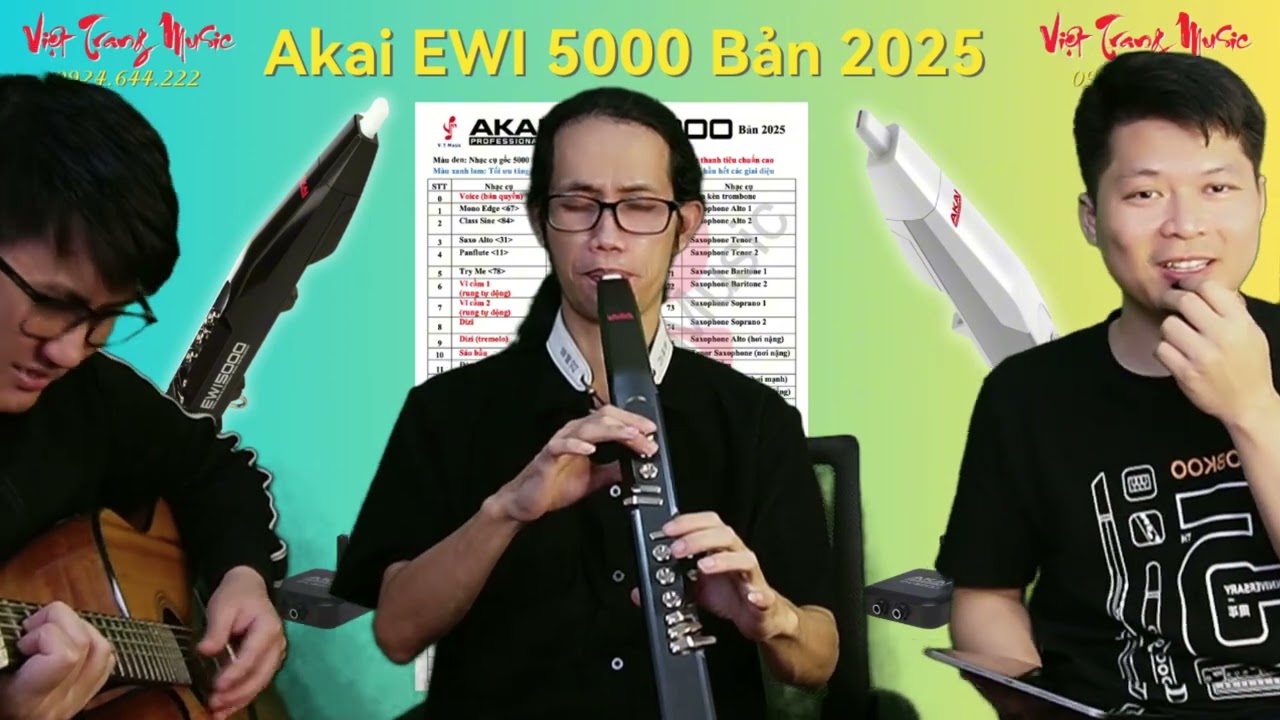 Review Akai EWI 5000 (Âm thanh mới) - Việt Trang Music 0924.644.222