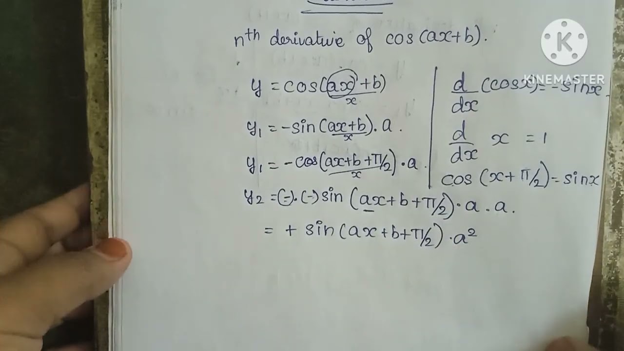 Ugtrb maths🔥 unit-2 # nth derivative for all degree std exam🔥 