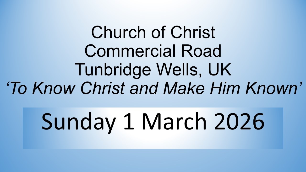 Sunday 1st March 2026