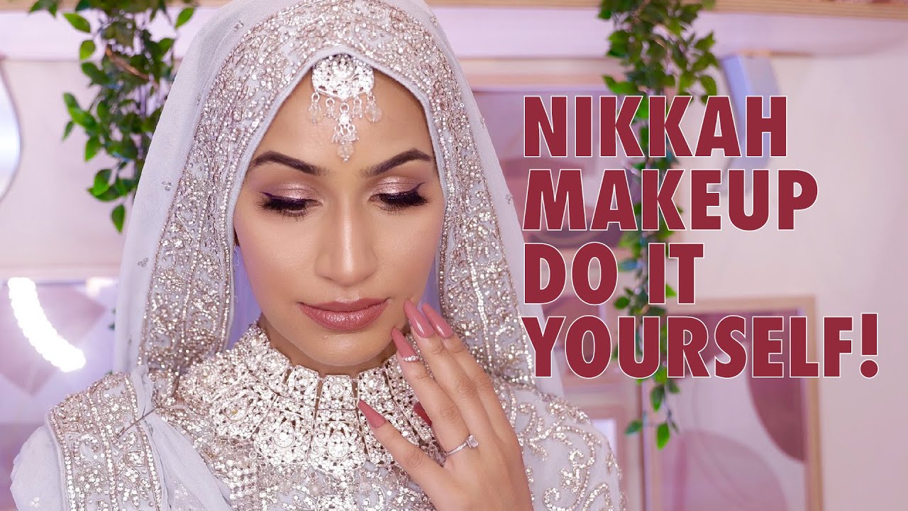 How to do your own NIKKAH MAKEUP & SAREE SETTING | Wedding Makeup Series | MODESTSTREET