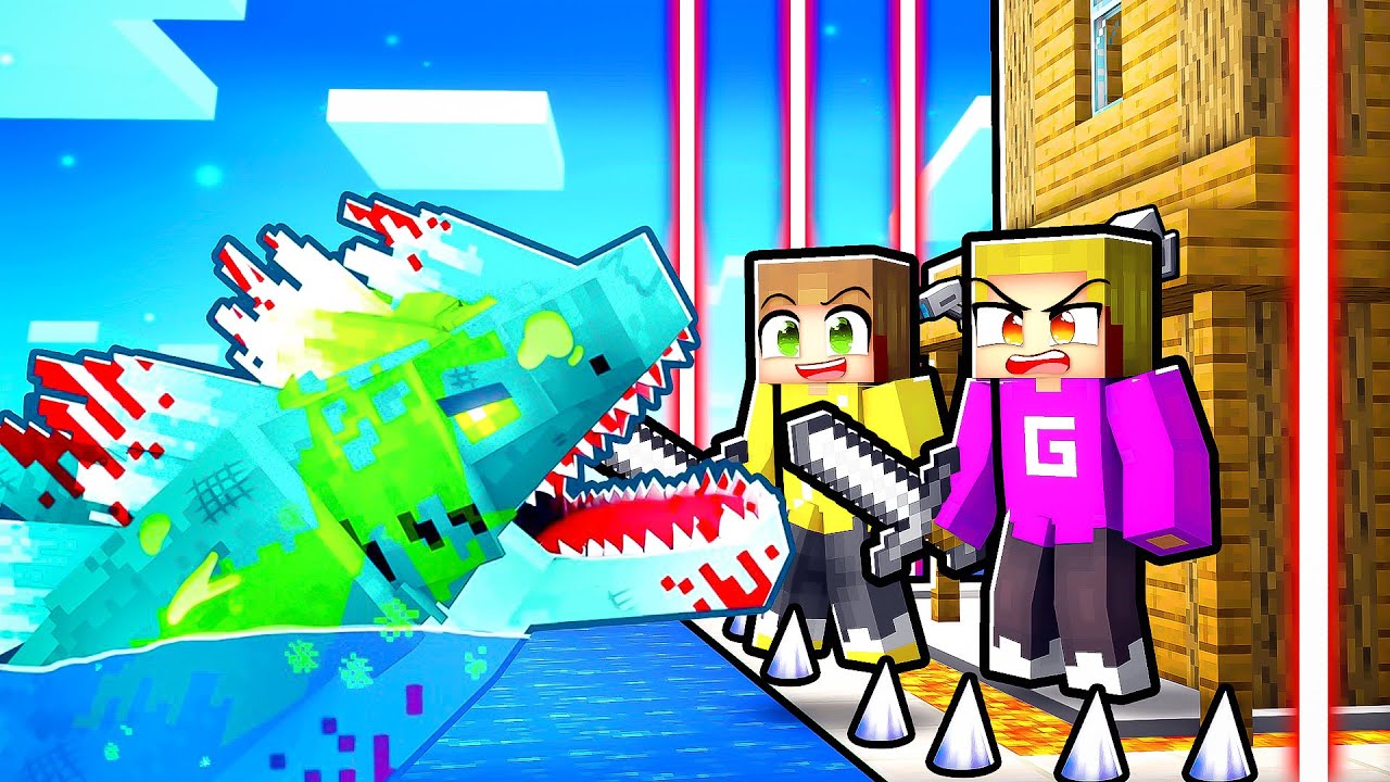 MUTANT HAAI vs VEILIGSTE HUIS In Minecraft!
