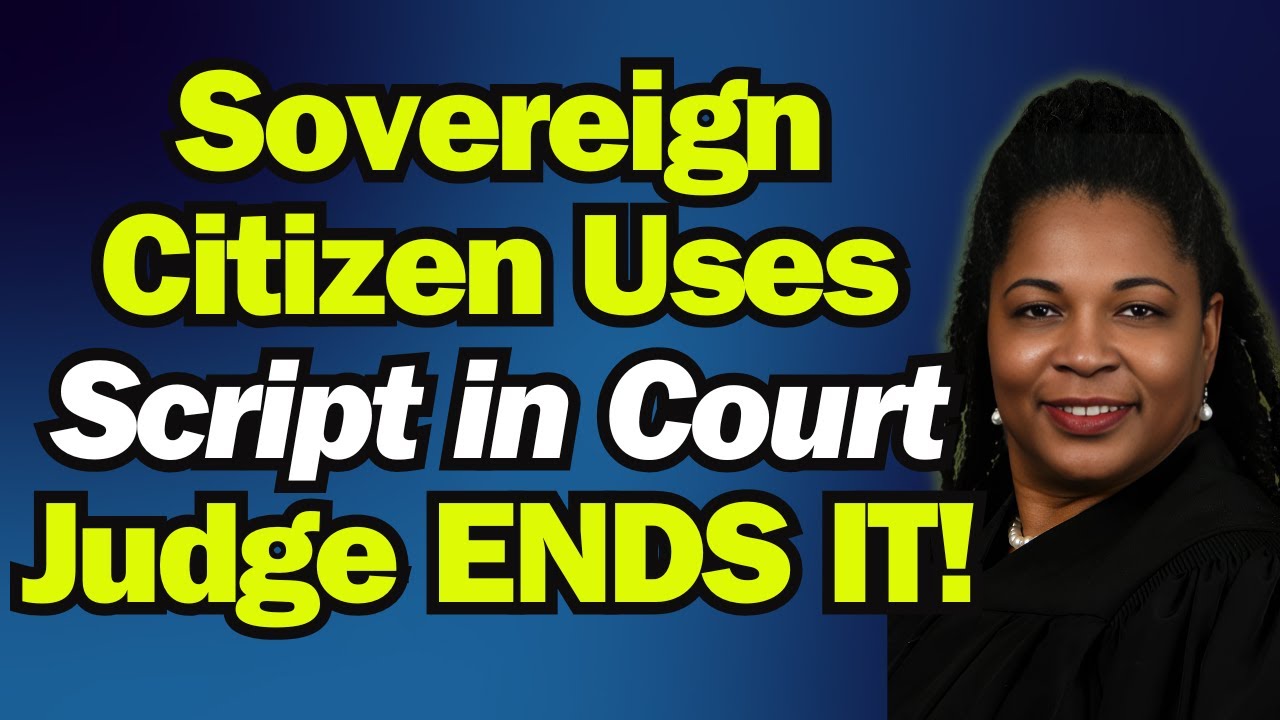 Sovereign Citizen Tries to Use 'Script' in Court | Judge hits MUTE!