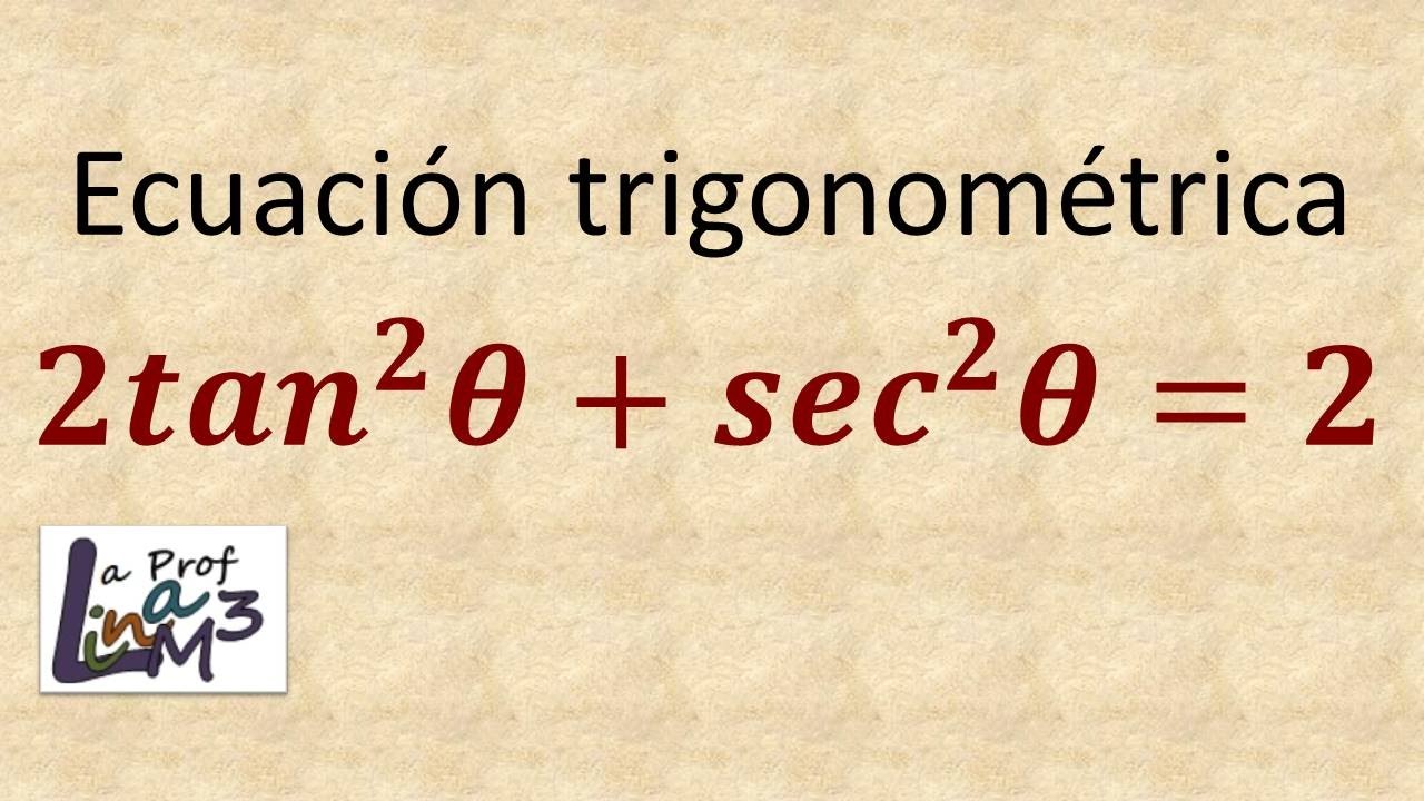 Ecuación trigonométrica | Ejercicio 4 | La Prof Lina M3