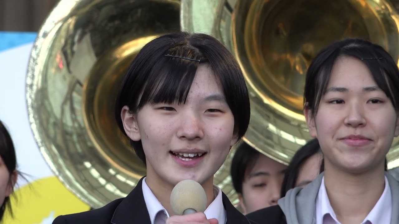 精華女子高等学校吹奏楽部 高校生のじかん祭2025  @博多駅前広場  2025.3.9