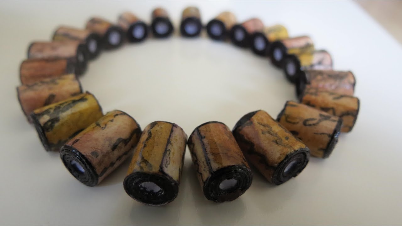 Papierperlen selber machen * Schmuck aus Papier