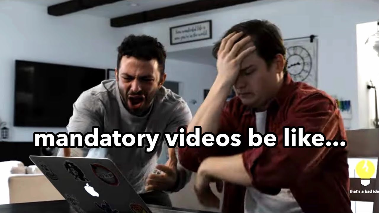 When the Mandatory Safety Video is Non-Skippable (A Comedy Sketch)