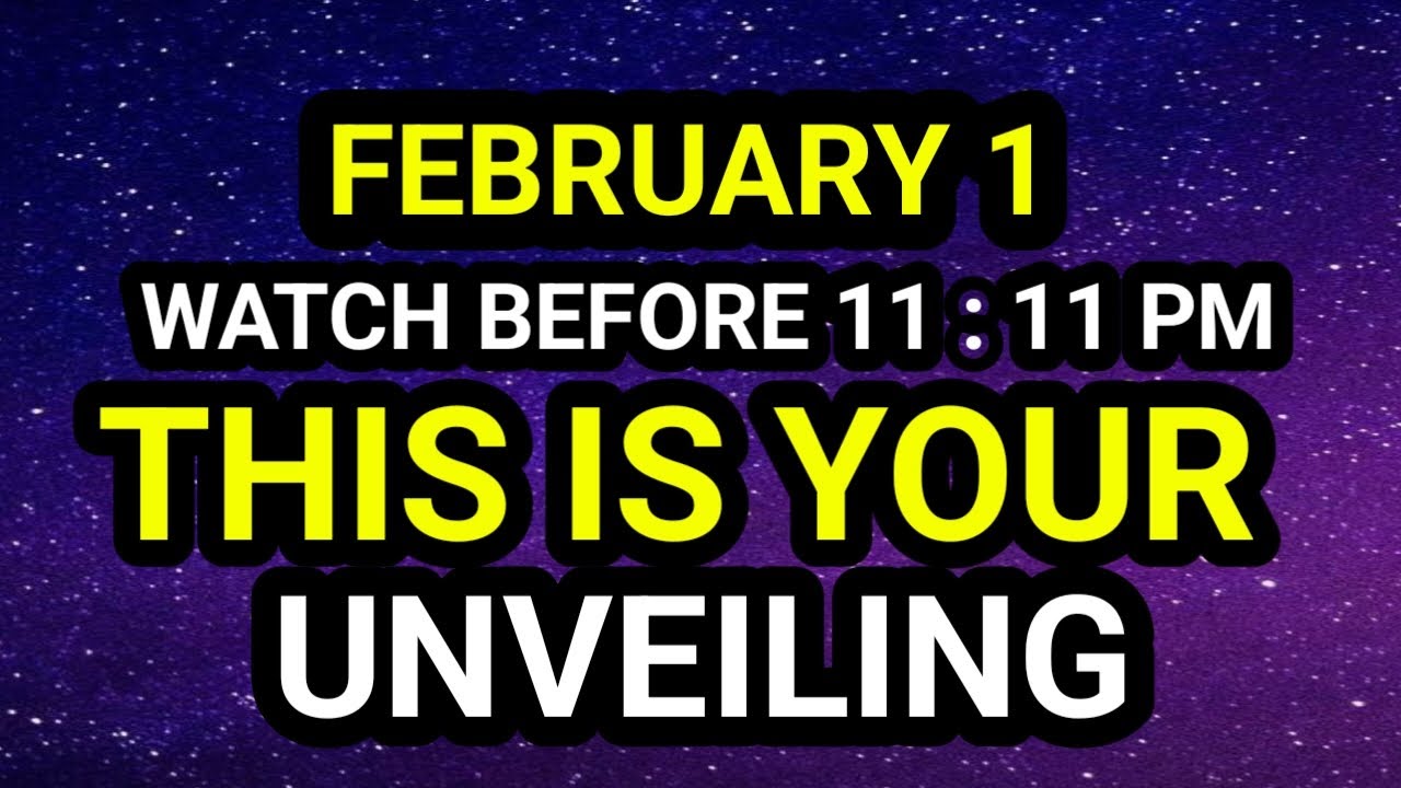 Chosen One, Your Time Has Come — The Unveiling Has Begun