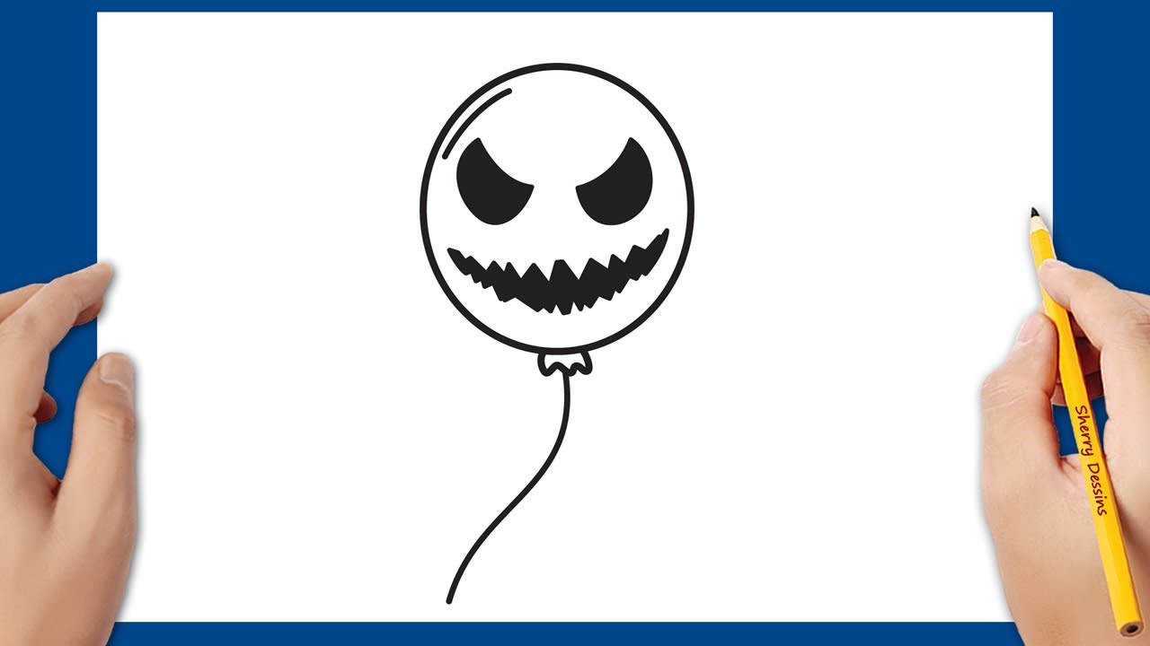 Comment dessiner un ballon d'Halloween étape par étape