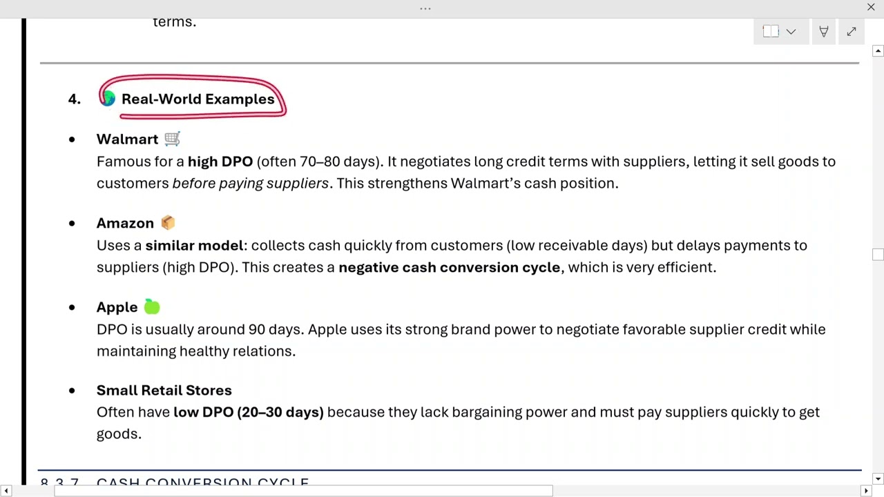 13. Days Payable Outstanding (DPO) - Ratio and Variance Analysis - CPA FAR Course