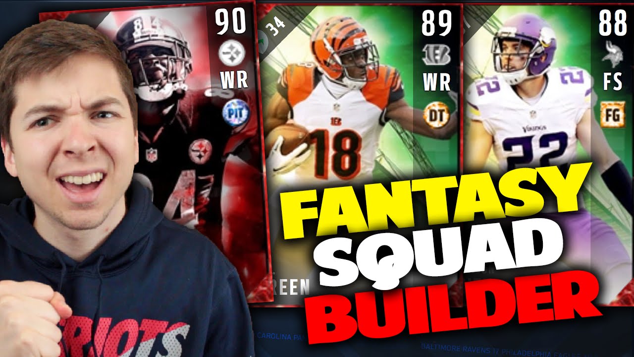 BEST FANTASY PLAYERS SQUAD BUILDER! MADDEN 17 ULTIMATE TEAM