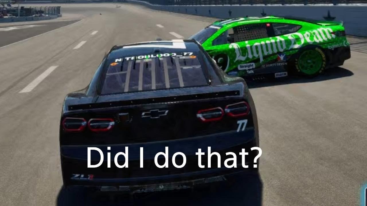 Texas Speedway - Did I wreck him or did we both cause it?